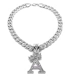 Collar de cadena cubana con cierre de mosquetón seguro