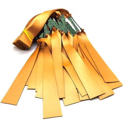 10 Pcs Slingshot Flat Rubber Bands 1mm Thick Handmade Rally Rubber Bands for Hunting