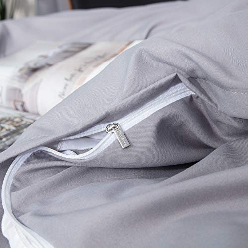 BEDSURE beddengoed, 135 x 200 cm, 2-delig dekbedovertrek - beddengoedset 135 x 200 cm met 80 x 80 cm kussensloop… - Image 6