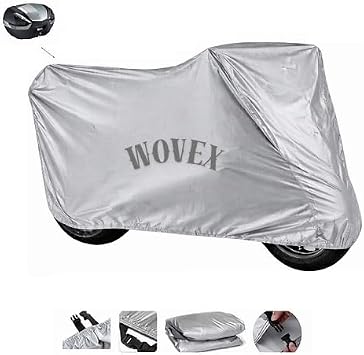 Mondial ile Uyumlu SFC MINI 50ec Motosiklet Brandas  Topcase Arka  anta Uyumlu Motor Branda,Renk Gri
