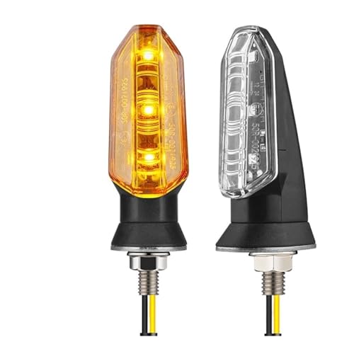 Clignotant moto ambre pour vos balades nocturnes en lot de 2 lampes 12V