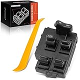 A-Premium Power Window Switch Compatible with Honda Accord 1994-1997 Sedan Wagon, Front Left Driver Side, Replace # 35750SV1A01, 83570SV4800ZB