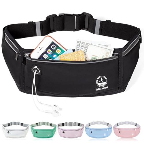 Slim Running Belt Fanny Packs for Women Men, Phone Holder