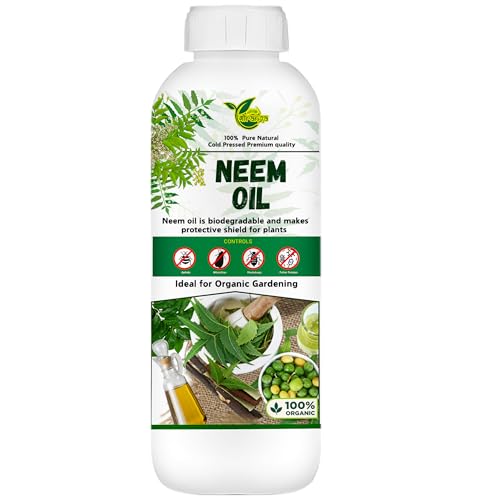 Image of Gauranga 100% Pure Organic Cold Pressed Water Soluble Neem Oil Concentrate 5 Liter | Natural Insect Pest Control & Fungicide for Plants Garden Agriculture | Easy Mix Spray for Indoor Outdoor Plants