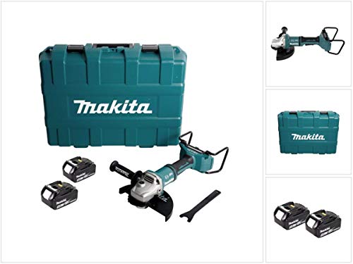 Makita DGA 900 TKX2 Meuleuse d'angle sans fil 36V 2x18V 230mm Brushless + 2x Batteries 5 0Ah + Écrou de serrage rapide ''Ezynut'' + Coffret de transport sans chargeur - vue 2