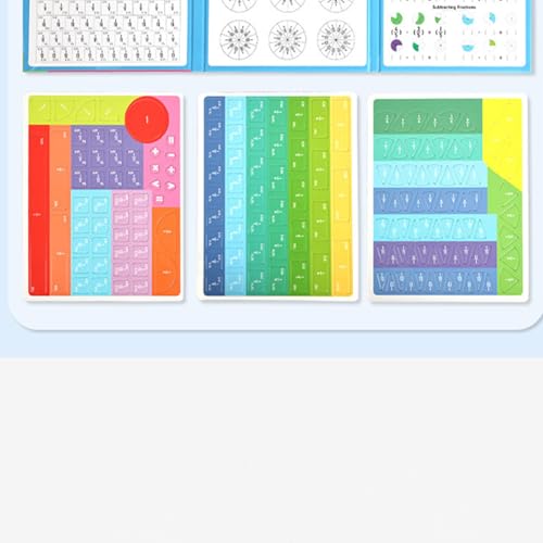 Fracciones magnéticas para niños y material educativo matemático escolar 8