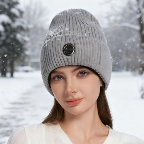 Bonnet chauffant réglable à 3 vitesses en polyester pour le ski