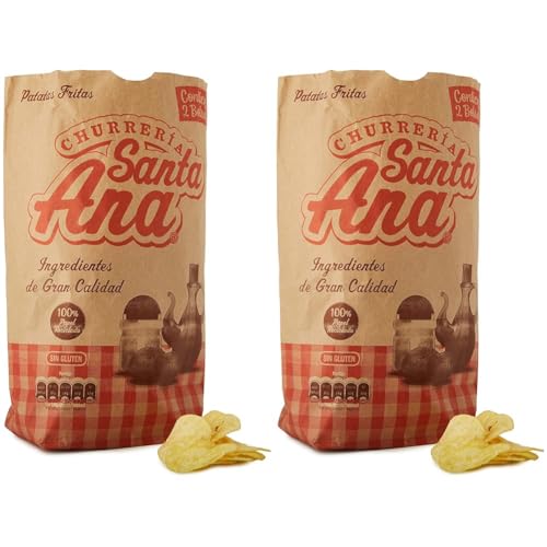 Churrería Santa Ana Patatas Fritas con Sal, 270g, 270 gramo, 1 (Paquete de 2)