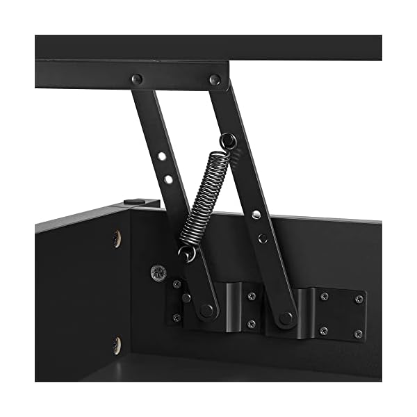 Yaheetech Black Coffee Table, 47.5in Lift Top Coffee Table, Lift Up