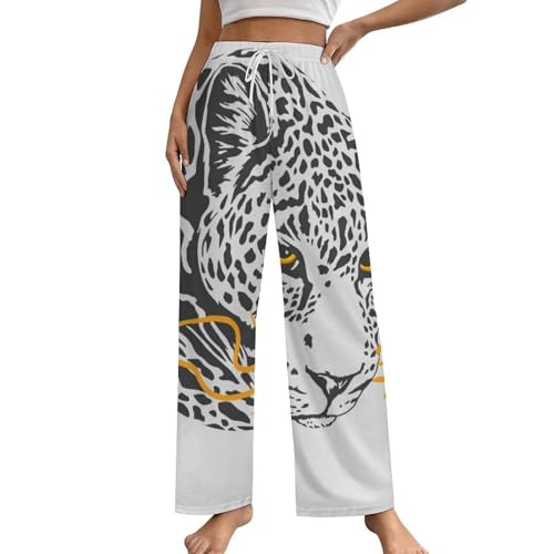 Pantalon de pyjama léopard femme pour des soirées cocooning stylées S