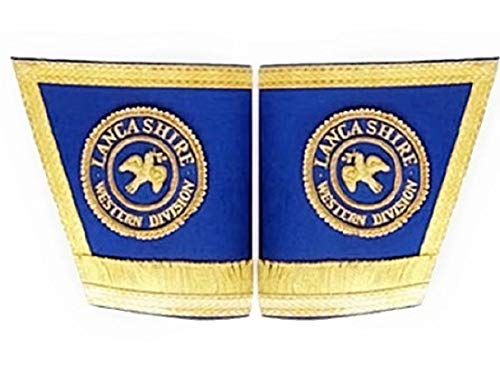 Puños Masonic Regalia guanteletes bordados con flecos elegantes accesorios litúrgicos de gala