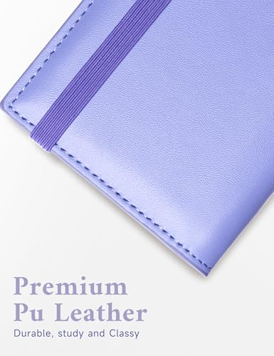 Image of Zreal Checkbook Cover for Men and Women, Premium Vegan Leather Checkbook Holder for Top & Side Tear Duplicate Checks with RFID Blocking (Lavender Blue)