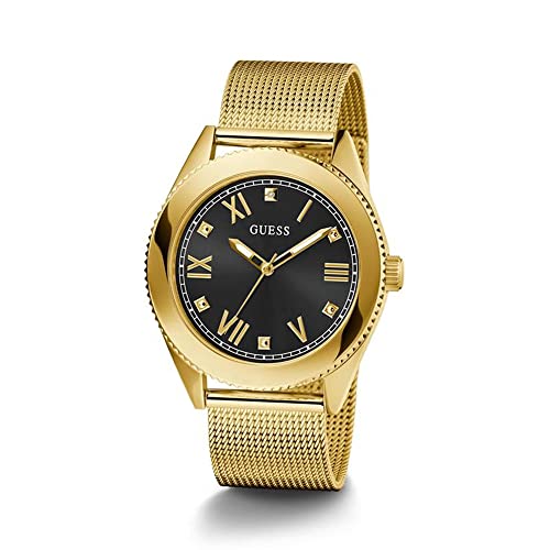 GUESS Stainless Steel Noble Collection 3 Hand Mens Analog Black Dial Coloured Quartz Watch, Round Dial With 44 Mm Case Width - Gw0495G2 - Image 2