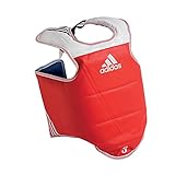 adidas Unisex's WT Taekwondo Martial Arts TKD Body Protector Chest Guard, Blue, Small