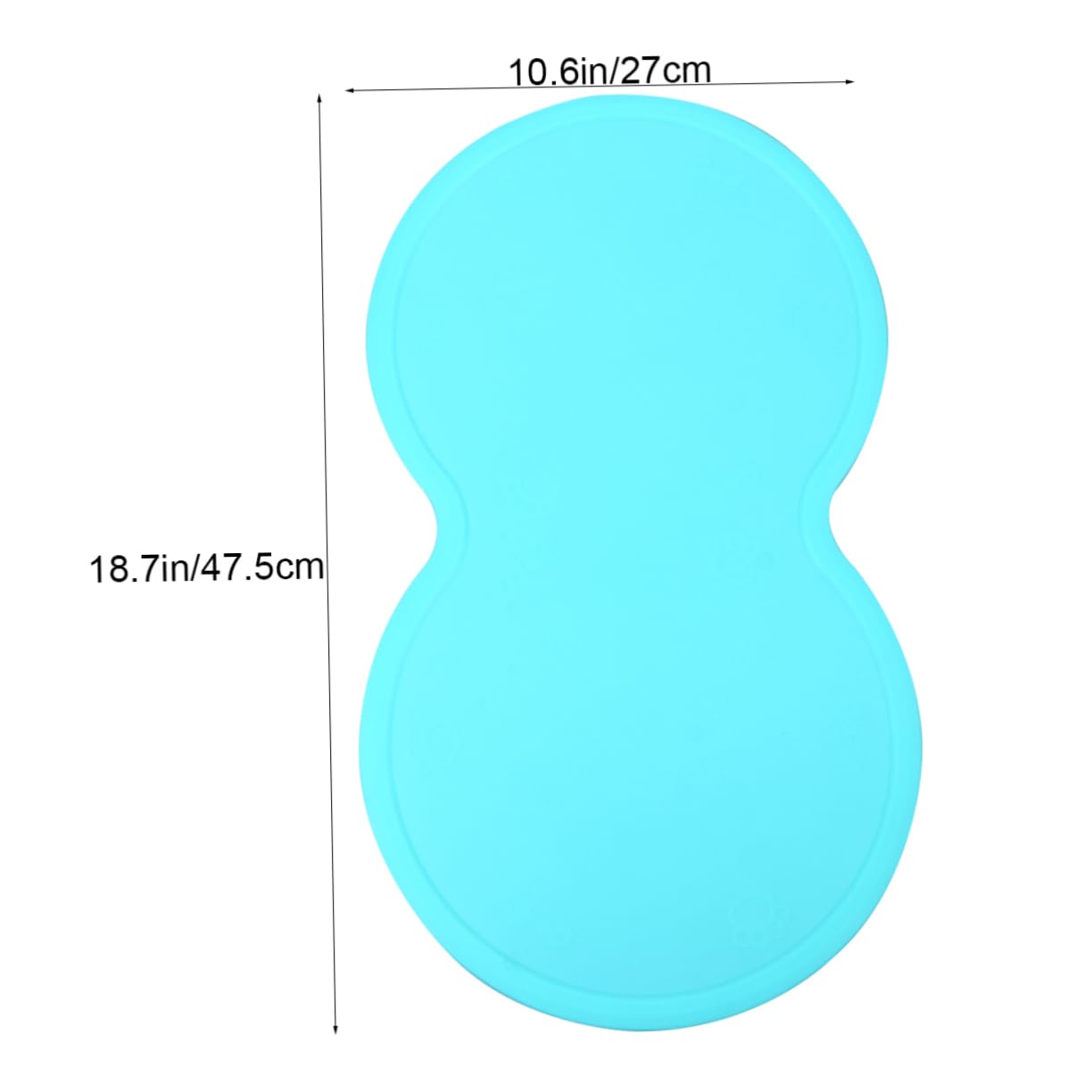 Abaodam Silicone Pet Feeding Placemat Slip and Cats Heat Insulated Pad Material Keeps Floors Clean and Dry Green