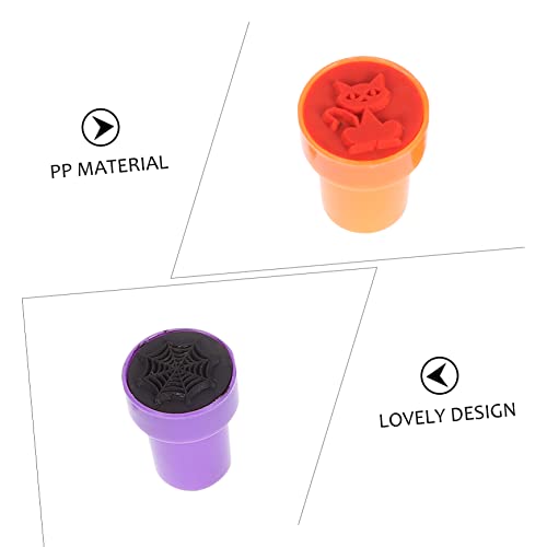 Toddmomy 2 Caixas Selo Infantil Carimbos De Halloween Para Crianças Carimbos Infantis Para Artesanat