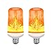 Bombilla Bombilla Efecto Llama Bombilla Fuego Bombilla Led Efecto Llama Parpadeante con Sensor De Gravedad Bombilla Led B22 Bombillas Led para Iluminación del Hogar E27 Bombilla De Luz e26,2pack