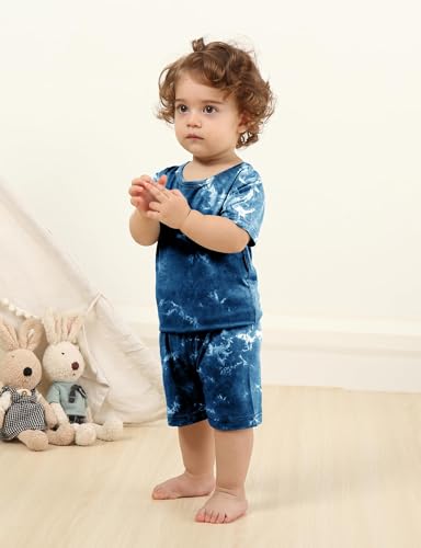Image of Jimonda Boys Girls Bamboo Rayon Pajamas Set Kids Sleepwear