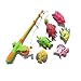 Petrichori Juego de Juguetes de Pesca magnéticos creativos de 7 Piezas Juego de educación de Aprendizaje de Pesca Juego de Pesca Juguetes para niños pequeños y niñas - Multicolor