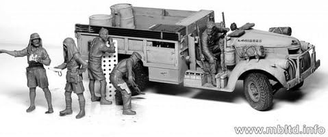 Master Box 3598 LRDG in North Africa, WWII era 5 Figures 1/35