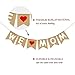 Burlap We Love Mom Banner Garland | Rustic Mothers Day Decorations from Son and Daughter