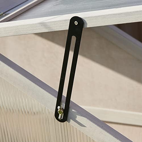 FeelGoodUK Large Cold Frame Greenhouse Flower Planter Green House Wooden Frame 120 (h) x 30 (d) x 100 (w)