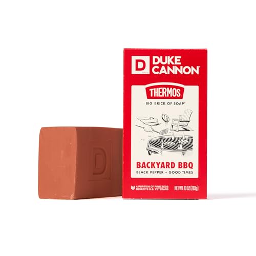 Image of Duke Cannon x THERMOS Big Brick Bar Soap for Men, Extra Large, 10 oz Bar | Backyard BBQ Scent