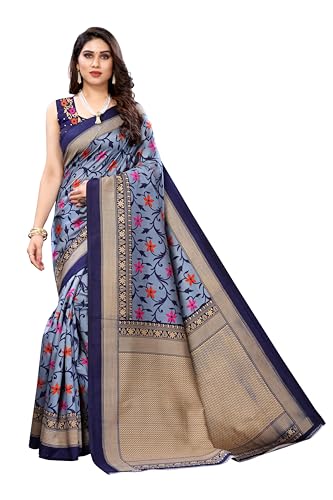 Image of Yashika Women's Sarees Women's Combo Art Silk Printed Saree With Unstitched Blouse Piece |saree for Women | saree combo | New Sari | Saree Pack Of 3