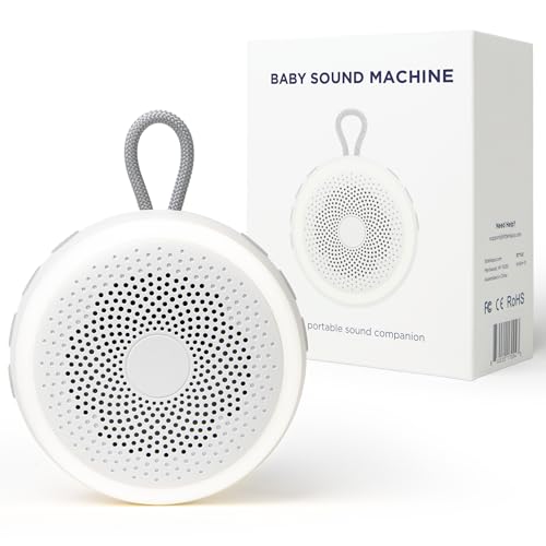 Image of LittleHippo White Noise Machine | Portable Sound Machine for Babies, Kids, Adults | Sleep Soother | 19 Soothing Sounds | Long Battery Life | Travel, Registry, Baby Shower, Gift