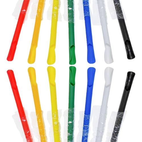 100 pitillos cuchara 23 cm colores surtidos miniatura 2