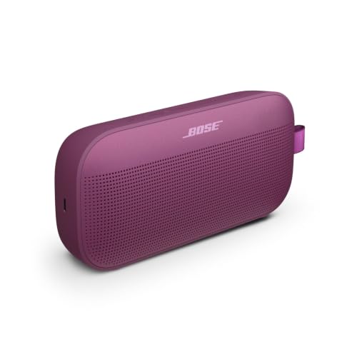 Image of Bose SoundLink Flex Bluetooth Speaker (2nd Gen) - Portable Outdoor Speaker with Hi-Fi Audio, Waterproof and Dustproof, USB-C, Up to 12 Hours Battery Life, Rosewood Mauve - Limited Edition Color