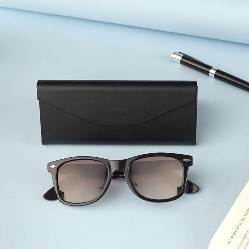 Image of VIVID Vision Unisex Adult Lightweight Eyewear Specs Case Cover | Protect Eye Glasses | Chashma Dibbi | Spectacle Box | Closure - Magnetic | Faux Leather | IC-534 | Black | cloth