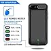 LoHi Battery Case, for iPhone 8 Plus / 7 Plus / 6s Plus / 6 Plus Portable & Protective 7200mAh Capacity Extended Smart Battery Charging Case, Support Headphones, 5.5'' Black