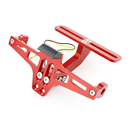 Support plaque d'immatriculation Daytona 675R kit éliminateur garde-boue arrière rouge