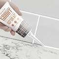 Grout Repair Kit White, 2 Pack Tile Grout, Fast Drying Grout Filler Repair Tubes, Shower Grout Caulk for Shower Tile, Kitchen and Bathroom Floor & Wall, Grout Paint to Restore & Renew Grout Line