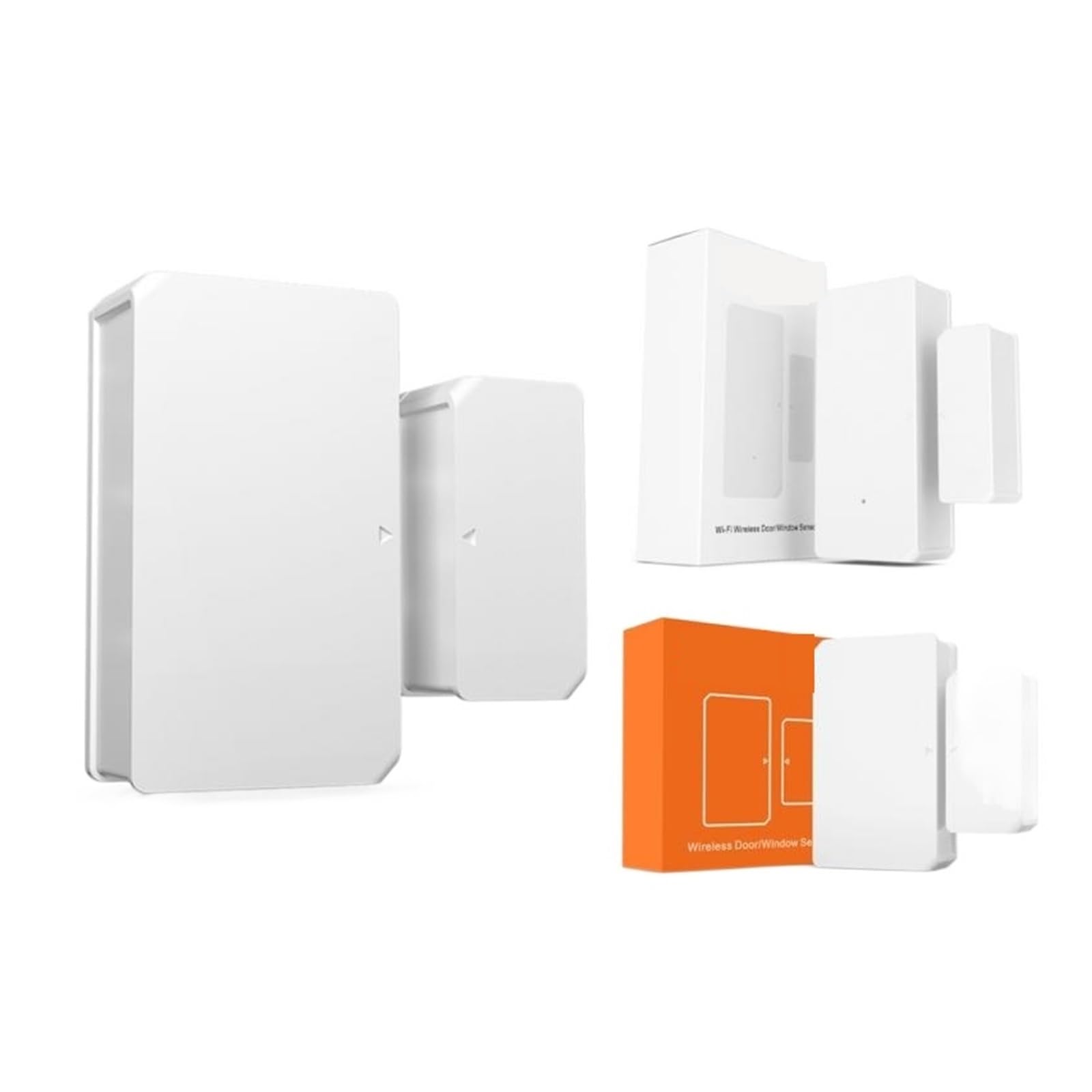 Alarme Intelligente , Capteur De Porte Intelligent, Détecteur D'ouverture/fermeture De Porte, Notification Par Application, Capteurs D'alarme De Sécurité À Domicile , Installation Et Utilisation Facil