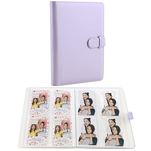 Frankmate 256 Pockets Mini Photo Album for Fujifilm Instax Mini Camera, Leather Photo Album Bookshelf Picture Album Book Simple Design