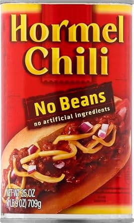 HORMEL Chili No Beans, 25 oz (Pack of 4)