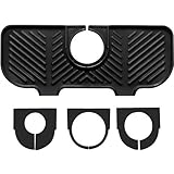 Kinwodon Escurreplatos de silicona 3 en 1, escurridor de platos para grifo, alfombrilla para fregadero, alfombrilla para cocina, baño, encimera, proteger el grifo y la alfombrilla de goteo (negro)