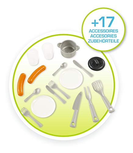 41RZiSiyzFL Smoby - Maison Pretty + Cuisine d'Eté - Cabane de Jardin Enfant - 2 Fenêtres avec Persiennes + 17 Accessoires - 810711