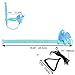 Dnoifne Pet Parrot Bird Harness and Leash, Adjustable Training Design Anti-Bite, Bird Nylon Rope with Cute Wing for Parrots, Suitable for Scarlet, Keck, Mini Macaw and Same Size Birds (Light Blue)