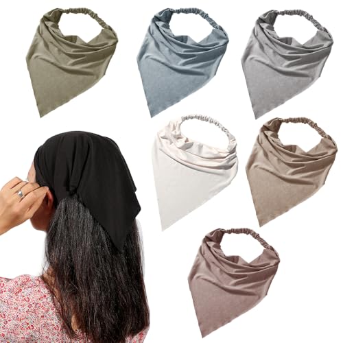 Vercret 6 Pack Hair Scarf Headband for Women - Elastic