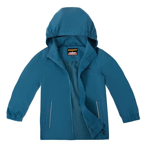 Chaqueta impermeable para niños transpirable con capucha chaqueta cortavientos para carrera exterior