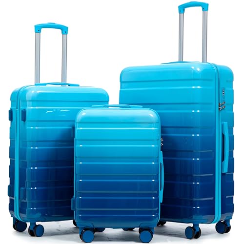 Luggage Sets 3 Piece Suitcase, Hardside Suitcases with Spinner Wheels Lightweight