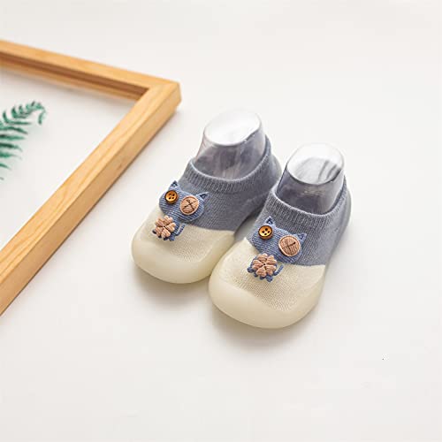 Toddler Shoes Girl, Infant Toddler Indoor Cartoon Cats First Walkers Casual Baby Elastic Socks Shoes2