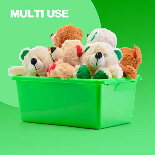 Prextex-Toy-Plastic-Storage-Bins-Pack-of-4-Containers-Storage-Box-For-Closet-Organizers-Classroom-Toy-Bin-File-Organizer-Craft-Storage