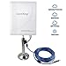Card King KW-3016N Long Range Indoor Outdoor USB Wifi Wireless Adapter with 20dBi High Gain Antenna Extension Cable 300Mbps