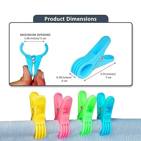 Image of Aashu Clothes Clip,Pegs,Pin,Clip for Cloth Drying and Hanging,Pack of 72 Pcs