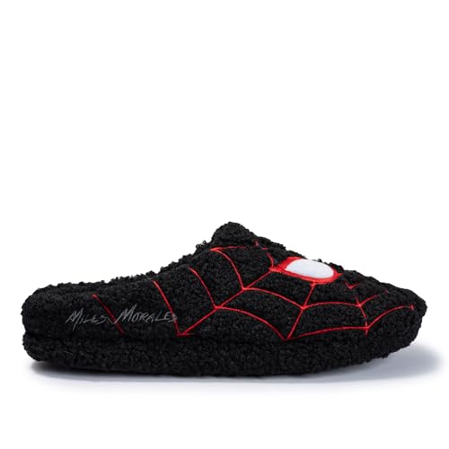 Image of Ground Up Spiderman Mens Slipper Clogs - Official Marvel Licensed Indoor House Shoes, Cozy Lightweight Slip On Scuff Slippers for Men, Sizes 7-14