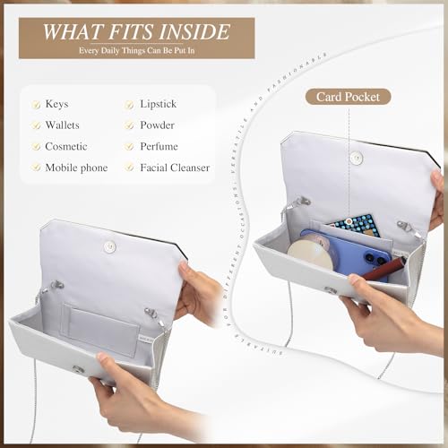 Image of UBAYMAX Clutch Purses for Women Formal Dressy Evening Handbags for Wedding Party Cocktail Prom Engagement, Sparkly Fancy Bag